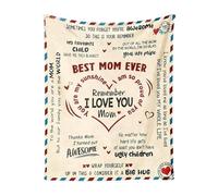 Generico Mom Blankets, Soft Throw Blanket, Adorable Warm Comforter, Comforters Sofa Couch Bed Travel, Cozy Present Blanket for Living Room Chair Picnic Camping, Women, 39.37x29.53 inches