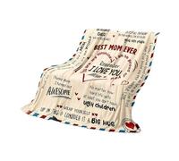 Generico Mom Blankets, Soft Throw Blanket, Adorable Warm Comforter, Comforters Sofa Couch Bed Travel, Cozy Present Blanket for Living Room Chair Picnic Camping, Women, 39.37x29.53 inches
