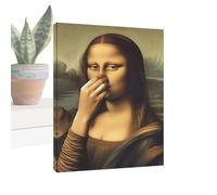 Generico Mona Lisa Painting - Canvas Art Print, Classic Masterpiece, High-Resolution Wall Decoration | Home, Office, Studio, Gallery Display, Elegant Gift For Art Enthusiasts, Timeles