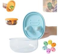 Generico Monchi No-Mess Snack-Box, Snack-Anywhere, Chiusure A Scatto, Utensile E Compagno Per I Pasti,Blue