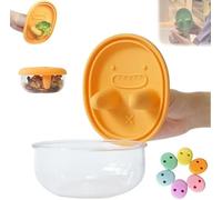Generico Monchi No-Mess Snack-Box, Snack-Anywhere, Chiusure A Scatto, Utensile E Compagno Per I Pasti,Orange