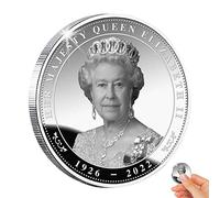 Generico Moneta commemorativa della Regina Elisabetta II, Squisite Monete da Collezione Queen Elizabeth II, Regina Souvenir Coin Collection Sua Maestà Regina Moneta fior di conio per collezionista