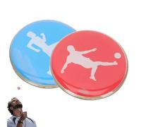 Genérico Moneta Sorteggio Calcio | Scheda Metal Double Face | Selettore Lato Rosso & Blu per Calcio, Volley, Badminton, Tennis da Tavolo