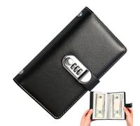 Generico Money Saving Binder - Saving Money Book | 100 Card Slots Reusable Portable Lock Budget Tool | for Friends Children Birthday Christmas New Year Easter Home Indoor