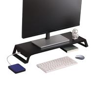 Generico Monitor Riser Desk Organizer | Wooden Shelf For PC, Laptop & Office Accessories Ideal | For Home, Office, School, College, Apartment & Dorm Study Rooms