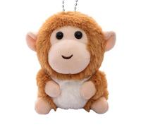 Generico Monkey Keychain - 10cm Monkey Keyring | MonkeyPlush Pendant - Charm Scimmia Cartoon Boxe | Mini Giocattolo Peluche Morbido - Accessorio Leggero Portatile | Decorazione Zaino Borsa Regalo