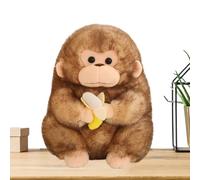 Generico Monkey Stuffed Animal Plush Toy - 11.8 Inch Cute Soft Doll Holding Banana, Adorable Monkey Plush Child Comfort Doll For Kids Birthday Gift, Living Room Sofa Bedroom Bedside