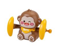 Generico Monkey Wind Up Toy - Interactive Flipping Animal | Battery-Free Clockwork Mechanism with 360 Degree Somersault & Spring Action for Tumble, Jump, Play And Development