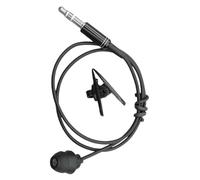 Generico mono orecchio singolo - Cuffie cablate compatte, dal suono chiaro, laterale ergonomico, design con cavo in silicone resistente | per il lavoro, l'ufficio, l'e