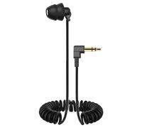 Generico Mono Wired Earphones - Stereo Headphone Noise Isolation, Single Side Earbud, Durable Spring Wired Headset Safe Driving Running Working Office Travel Music Daily Use