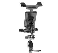 Generico Montaggio tablet legamento in esecuzione | Bike di addestramento - Titolare lenker - supporto per microfono regolabile per la formazione di videochiamate per cicli interni a casa Lettura d