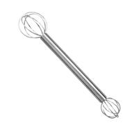 Generico Montapanna - Muddler per a Doppia Testa in Acciaio Inossidabile, frullatore ergonomico, Strumento di miscelazione Giapponese | Mescolare Cucina Cucina Casa Salsa di Frutta Zuppa Insalata PAS