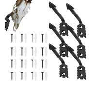 Generico Montatura Europea Per Teschio,Supporto Per Corna Antiruggine Da 6 Pezzi,Appendino Per Teschio - Per Capra Parete Fattoria All Aperto Cabina Casa Camera Da Campagna