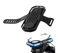 Generico Monte del telefono in silicone per ciclismo, supporto per telefono in bicicletta | Porta del telefono in silicone anti-slip - Supporto per smartphone nero, per ciclismo per Power Bank