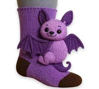 Generico Morbide Calze Animali a Maglia 3D per Bambini Calze Antiscivolo Calde Carine Traspiranti Adatte per Uso Quotidiano in Casa e Sport Autunno e Inverno