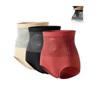 Generico Moringa Pantaloncini brucia grassi e modellanti con microparticelle 4 in 1, Pantaloncini brucia grassi, Pantaloni modellanti a vita alta senza cuciture per il controllo della pancia da donna