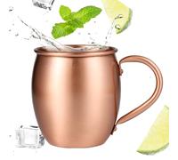 Generico Moscow Mule Mug - Pure Copper 530ml | Copper Mug | Aluminum Hammered Handcrafted Cup For Serving Cocktails Drinks At Home Bars Parties And Daily Beverage Enjoyment Use