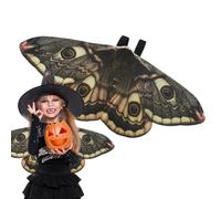 Generico Moth Wings Cape - Butterfly Costume Shawl | Halloween Cosplay | Polyester moth wings cape, 50x22cm size, designed for kids' Halloween parties, cosplay and costume dress-up.