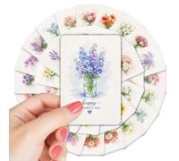 Generico Mothers Day Cards - 36 Piece Watercolor Flower Assortment, Gratitude Note Collection Blank Interior Stationery | Floral Print Bulk Set for Mom, Grandma Wife Daughter Aunt Gift