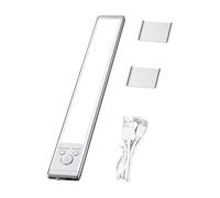 Genérico Motion Sensor Light - 25 x 3,8 cm Rechargeable Dimmerabile | LED Under Cabinet Lighting | Smart Motion Sensor Light, 3-Level Magnetic For Bedroom Stair Bathroom Hallway Wall Pantry Garage