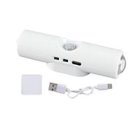 Generico Motion Sensor Light, Wireless Hallway Lamp, Smart Magnetic Design, Rechargeable RGB Lighting, Indoor Use for Closet Kitchen Bedroom, 3.94x1.18 Inches, White Color, 1 Piece