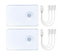 Generico Motion Sensor Stair Lights | 3.74In LED Motion Sensor Lamp Rechargeable Wireless Night Light PC Material | Indoor Home Bathroom Cabinets Counter Front Door Hallway