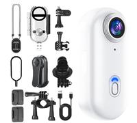 Generico Motiontrail Camera - Nexo25 Camera, Nexo25 Black Smallest High-Res Cam in The World, 1080P/4K Waterproof Wearable Action Cam, for Sports, Cycling, Diving, Outdoor Exploration (White-4K)