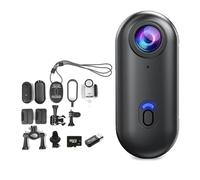 Generico Motiontrail Camera - Nexo25 Camera, Smallest High-Res Cam in The World, with 4k/1080p, Waterproof Case, Magnetic Clip, 360° Rotation, for Sports, Cycling, Diving (Black,1080p 32G)