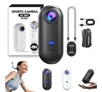 Generico Motiontrail - Nexo25 Camera, Thumb Cameras, with 4k/1080p, 120° Wide-Angle, Waterproof Case, High-Res, Magnetic Mounting, 360° Rotation, for Sports, Diving, Travel, Cycling (Black,simple,4k)