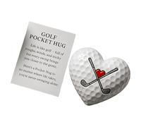 Generico Motivational Golf Ball - 8x8cm Heart Shaped Ball Decoration | Motivational Inspirational Quote Cards, Practical For Christmas Women Men Boyfriend Coworkers Friend Adults Easter