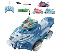 Generico Moto da Cross Telecomandata - Giocattolo Acrobatico a Rotazione 360 Gradi | Moto Acrobatica Radiocomandata Con Suono e - Per Ragazzi Feste Di Compleanno Uso Interno Casa E Camera