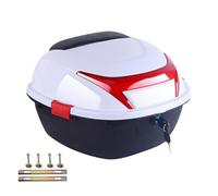 Generico Motorbike Storage Box - Reflective Rear Trunk Case System, Thickened Luggage Organizer Top Case Accessory, Protective Cargo Container for Shoes Clothes Glasses Rain Gear | Travel Riding