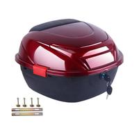 Generico Motorbike Storage Box - Reflective Rear Trunk Case System, Thickened Luggage Organizer Top Case Accessory, Protective Cargo Container for Shoes Clothes Glasses Rain Gear | Travel Riding