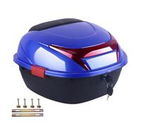 Generico Motorbike Storage Box - Reflective Rear Trunk Case System, Thickened Luggage Organizer Top Case Accessory, Protective Cargo Container for Shoes Clothes Glasses Rain Gear | Travel Riding