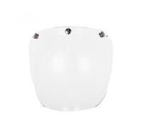 Generico Motorcycle bubble mirror Motorcycle Helmet Three Button Type Retro Helmet Lenses Bubble Shield Visors Helmet