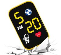 Generico Motorcycle Digital Clock, Small Adhesive Dash Mount, Lighted Display Motorbike Clock with Easy Installation, Waterproof Organizer for Urban Road City Riding, Short Trips Travel Supplies