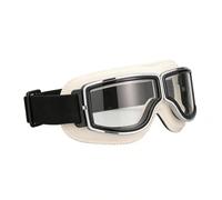 Generico Motorcycle Goggles - Riding Goggles | UV Protection Eyewear | Soft Padded Retro Design Glasses Compatible, Anti-Slip Strap, for Men Women Outdoor Racing Cycling Sports