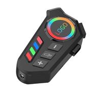 Generico Motorcycle Helmet Headphones, Noise Cancelling Communication System With Voice Assistant, Colorful Light Wireless Earphones, Cycling ATV Snowmobile Riding, 3.27x1.65x1.1 In