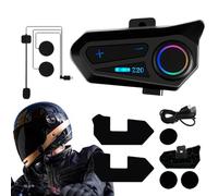 Generico Motorcycle Helmet Headset - Universal Pairing BT5.0 Intercom Communication System Kit, For Motorbike, Interphone