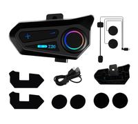 Generico Motorcycle Helmet Headset, Wireless Half Helmet Speaker, IPX6 Waterproof Audio Intercom System, Type C Charging Device for Riding, Touring, Racing, Scooter, Cruiser, Commute, Travel