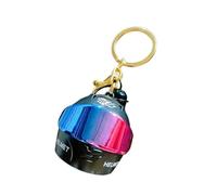 Generico Motorcycle Helmet Keychain - Light Up | 3D Metal Keyring