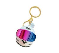 Generico Motorcycle Helmet Keychain - Light Up | 3D Metal Keyring