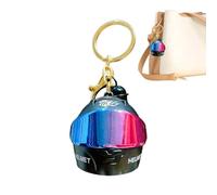 Generico Motorcycle Helmet Keychain - Light Up 3D Metal Mini Pendant