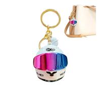 Generico Motorcycle Helmet Keychain, Light-Up Cool 3D Metal Mini Keyring | 3D Mini Helmet Keyring for Men Father Boyfriends Car Lover Birthday Holiday Traveling