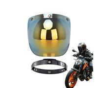 Generico Motorcycle Helmet Visor, Open Face Wind Shield, Clear Lens Insert, Anti-Fog UV Protection Screen, Ideal for Sunny Day, Rainy Weather, Night Touring, Highway Riding, Long Trips