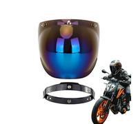 Generico Motorcycle Helmet Visor, Wind Shield Lens, Open Face Helmet, All-Weather Eye Protection for Highway Riding, Long-Distance Touring, Sunny Days, Rainy Nights, and Road Safety
