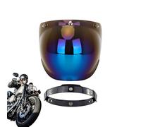 Generico Motorcycle Helmet Visor - Wind Shield Lens | Retro Helmet Bubble Lens | Windproof And Anti-glare Open Face For Rainy Weather Night Long Distance Touring Sunny Day Protection Highway Riding