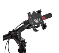 Generico Motorcycle Phone Mount, 360° Rotation Anti-Slip Phone Holder, Adorable Scooter Handlebar, Secure Cellphone Navigation Stand for Road Biking and Outdoor Riding, Titanium, Black