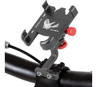 Generico Motorcycle Phone Mount, 360° Rotation Anti-Slip Phone Holder, Adorable Scooter Handlebar, Secure Cellphone Navigation Stand for Road Biking and Outdoor Riding, Titanium, Black