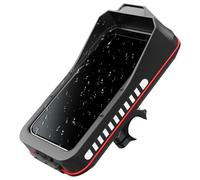 Generico Motorcycle Phone Mount Holder - Waterproof Phone Case For Handlebar | Adjustable Smartphone Clip With Secure Lock, Shockproof Design For Cycle, Scooter, Electric Bike, Moped, And Stroller